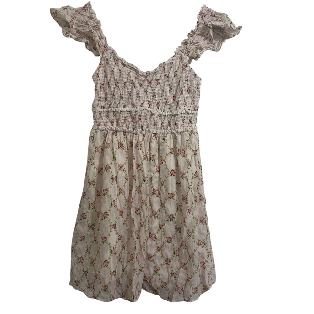 Thirty thirty Floral Ruffle dress small cottagecore soft girl chic shabby